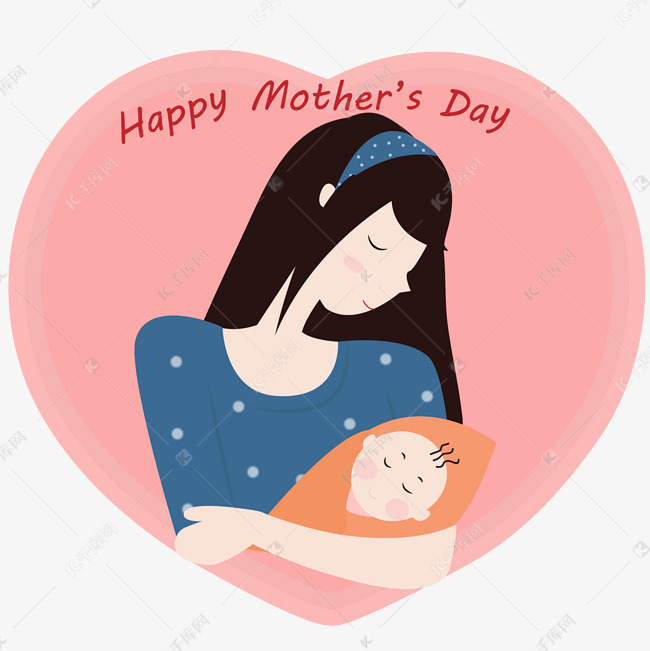 母亲节妈妈哄孩子睡觉插图