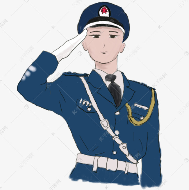空军敬礼矢量元素