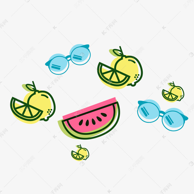 夏季解暑水果相关素材