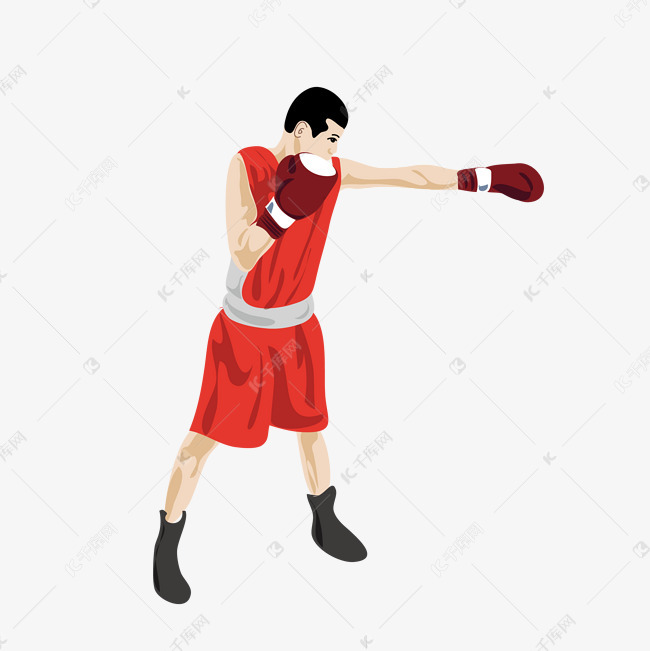 男孩在打拳