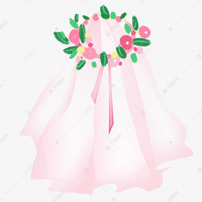 婚纱花环_戴花环婚纱照片(2)