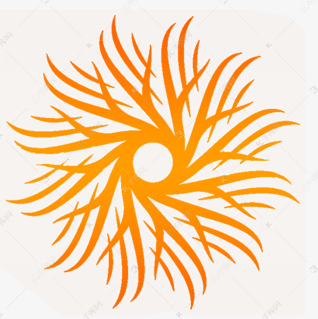 红色的手绘太阳免抠图素材图片免费下载-千库网
