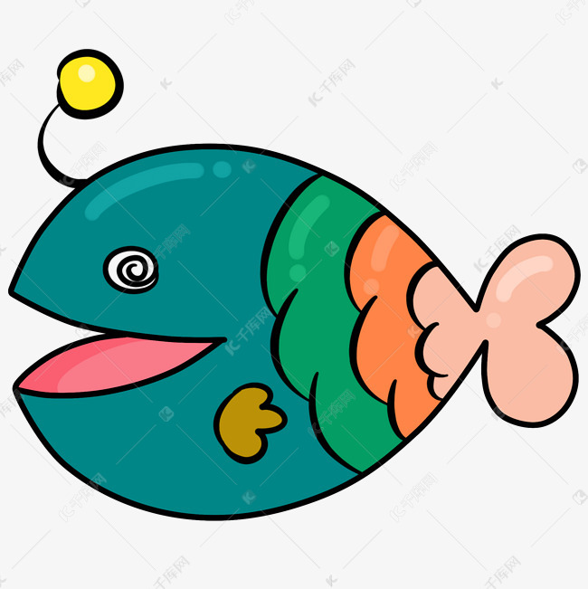 鱼类观赏鱼深海鱼鮟鱇鱼
