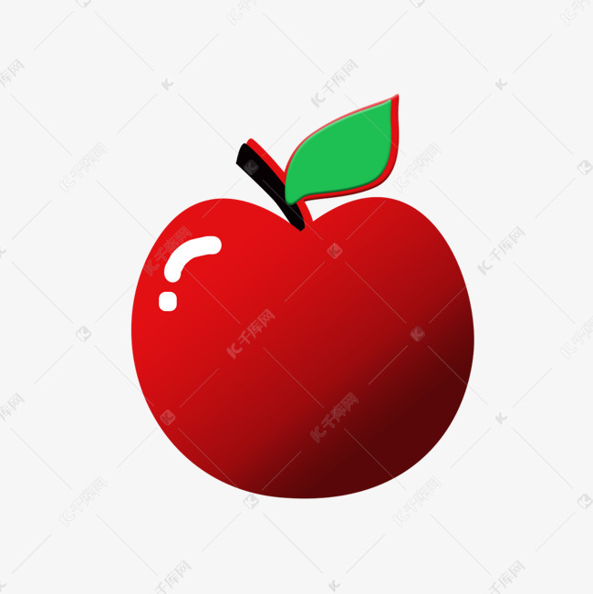 夏季卡通水果苹果png下载