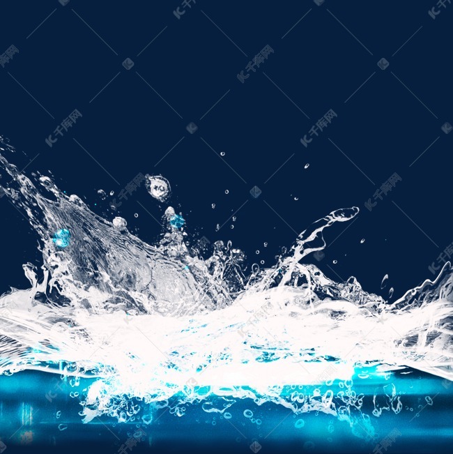 水流水波纹水滴元素