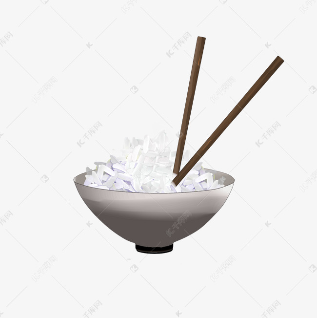 一碗热腾腾的米饭插图