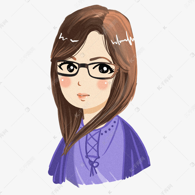 戴眼镜的女孩