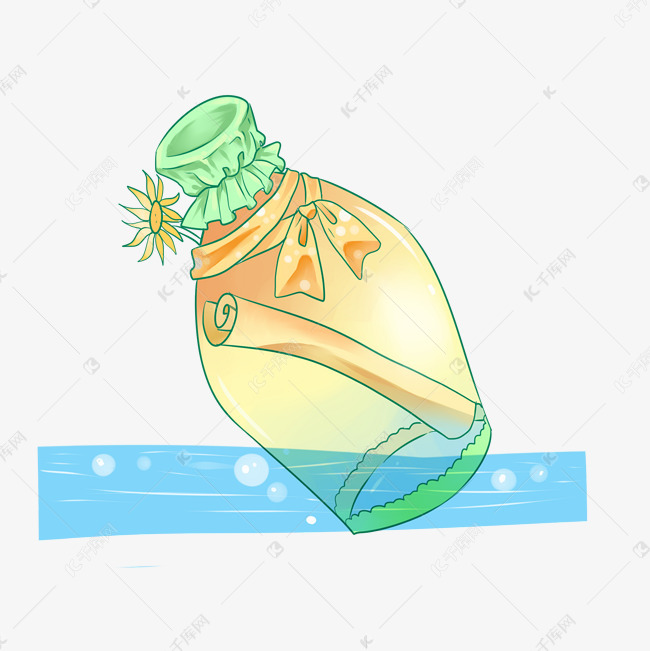 黄色漂流瓶