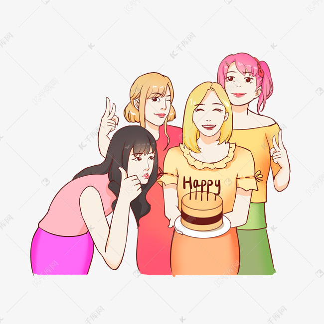 女生节女神节女生闺蜜生日派对