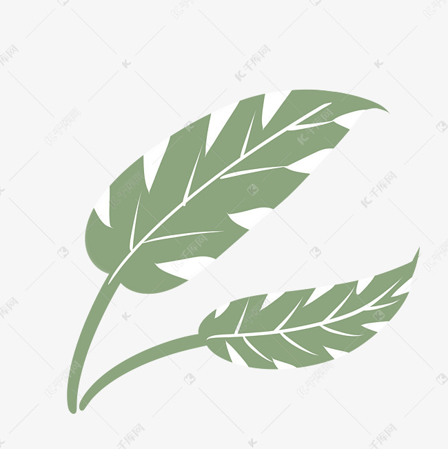 长条树叶温暖舒适