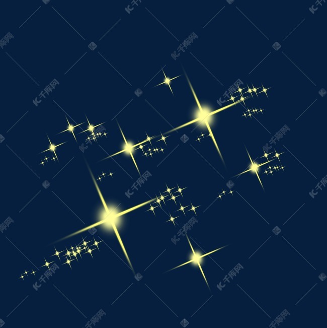 黄色星点闪光设计