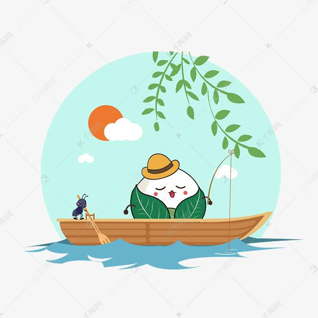 端午节可爱粽子卡通