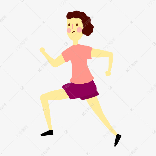 跑步健身运动的女孩