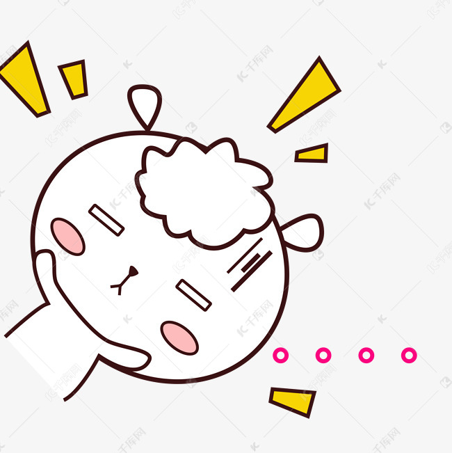 可爱羊羊表情包萌萌哒手绘风无语