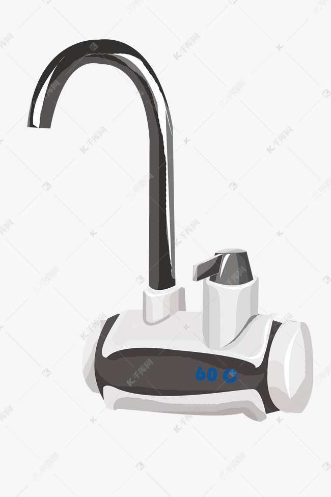 洗漱用品水龙头插画