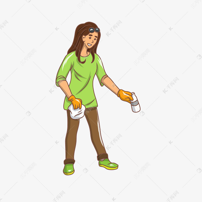 公益捡垃圾小女孩