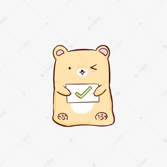Q版可爱小熊表情正确表情大全图片蓝莓图片