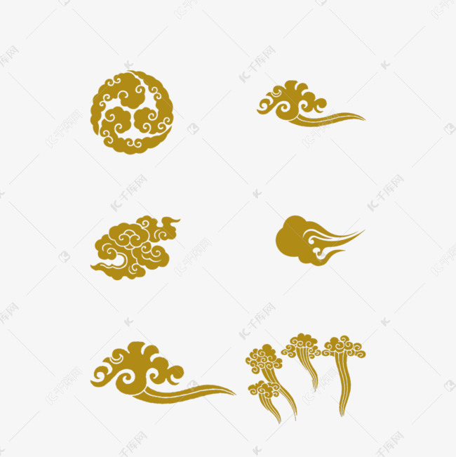 中国古典云纹图案元素