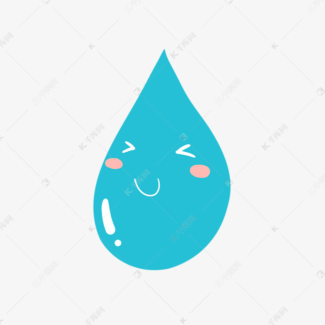 水滴装饰画水花简约可爱