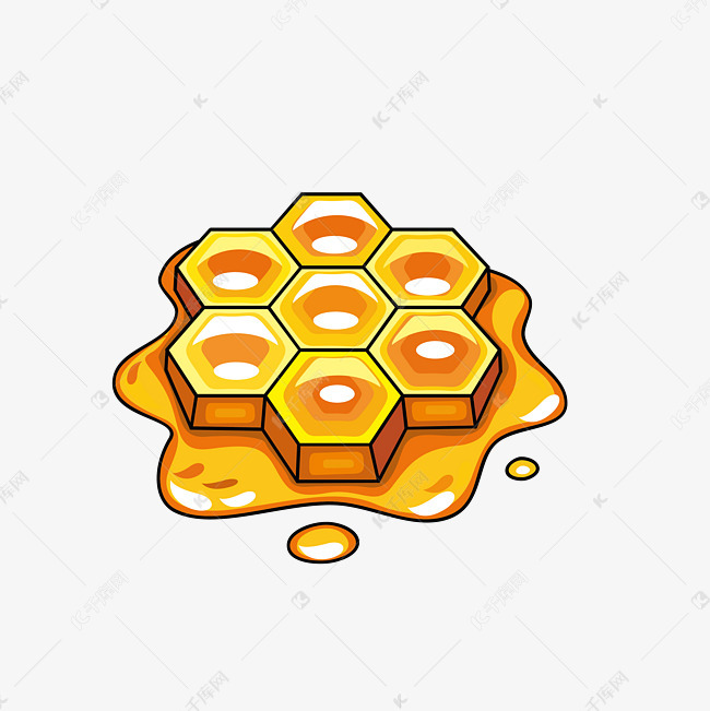 卡通的蜂巢矢量免抠图