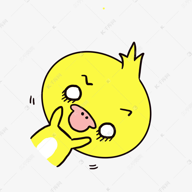 Q版可爱表情说话小白眼表情小师娘动物跟的卡通包鸭子歪头图片