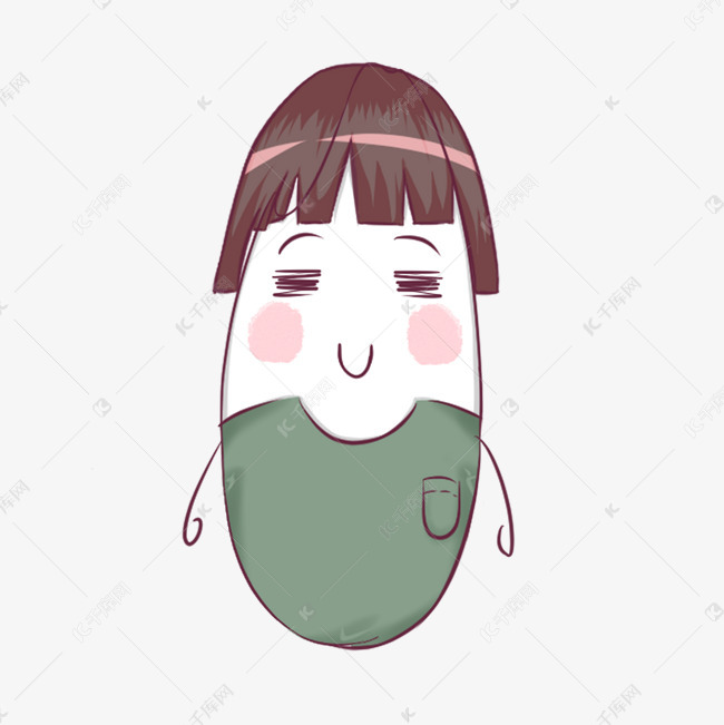 手绘卡通萌翻大米表情系列3