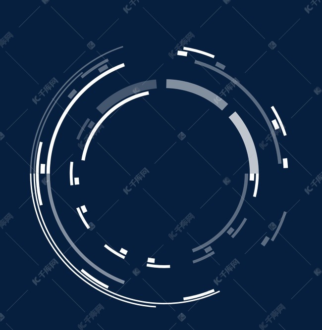 蓝色科技地球线条科技风边框素材图片免费下载-千库网