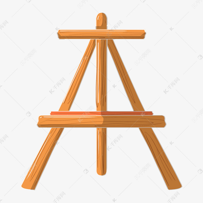 三角木头画架