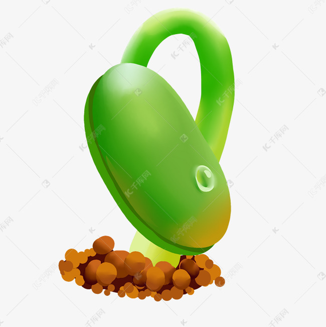 豆芽可爱绿色食品蔬菜农作物