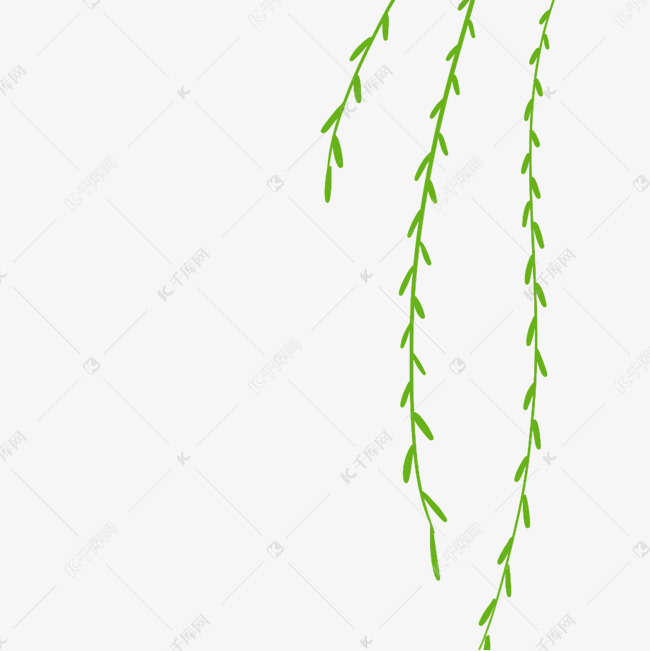 卡通柳树叶子下载