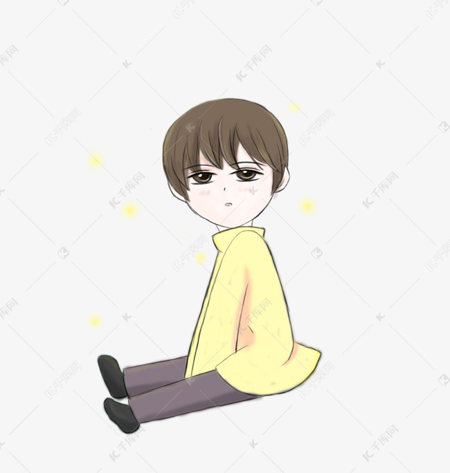 天真无邪可爱小男孩