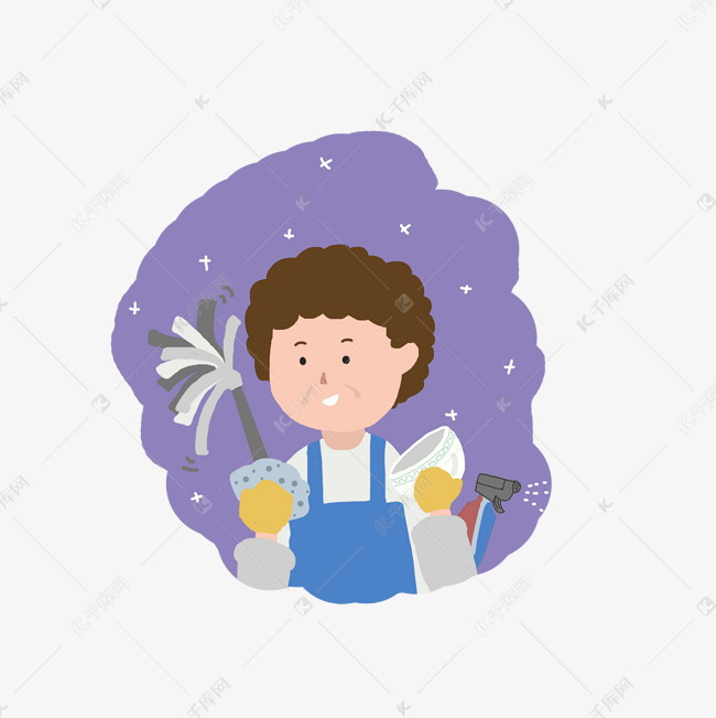 工作中的保洁员洗碗工素材图片免费下载_高清