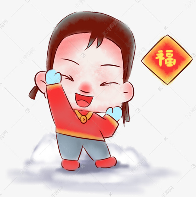 新年春节女孩