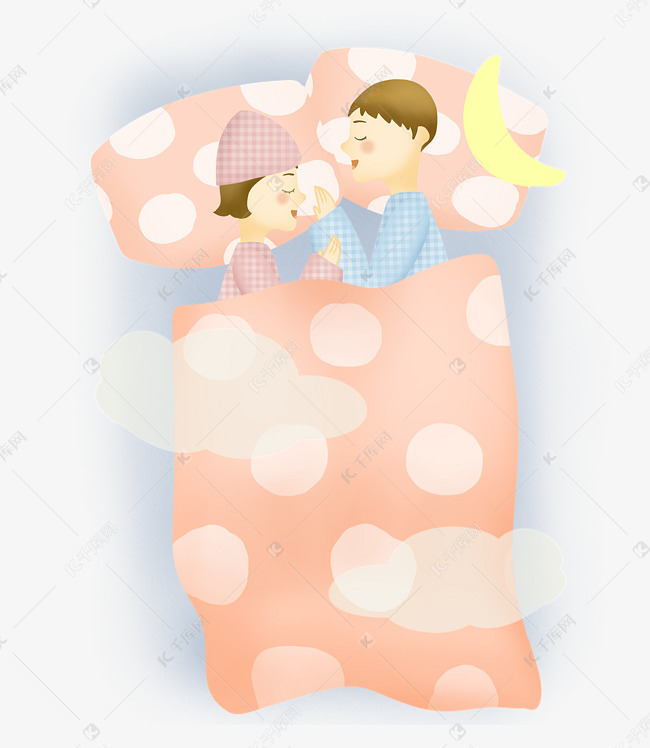 睡眠日相拥而眠的情侣