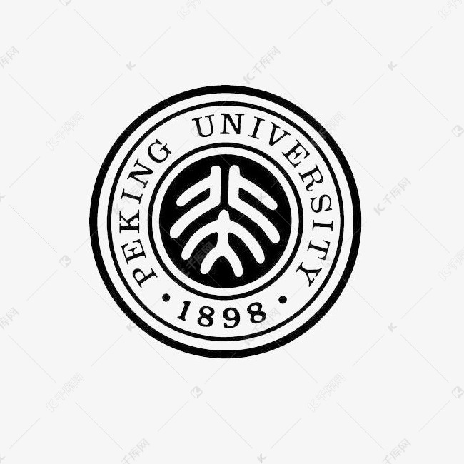 北京大学黑白logo素材