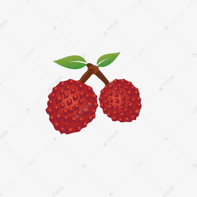荔枝水果卡通荔枝