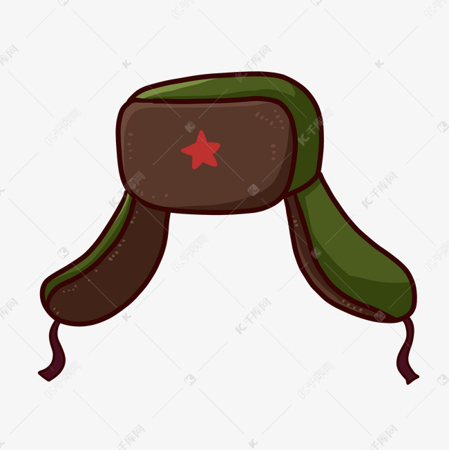 卡通雷锋帽png免抠素材
