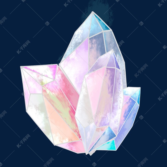 彩色几何宝石元素