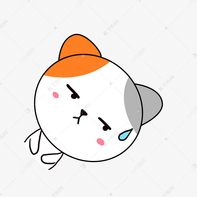 q版可爱卡通歪头小动物表情包小