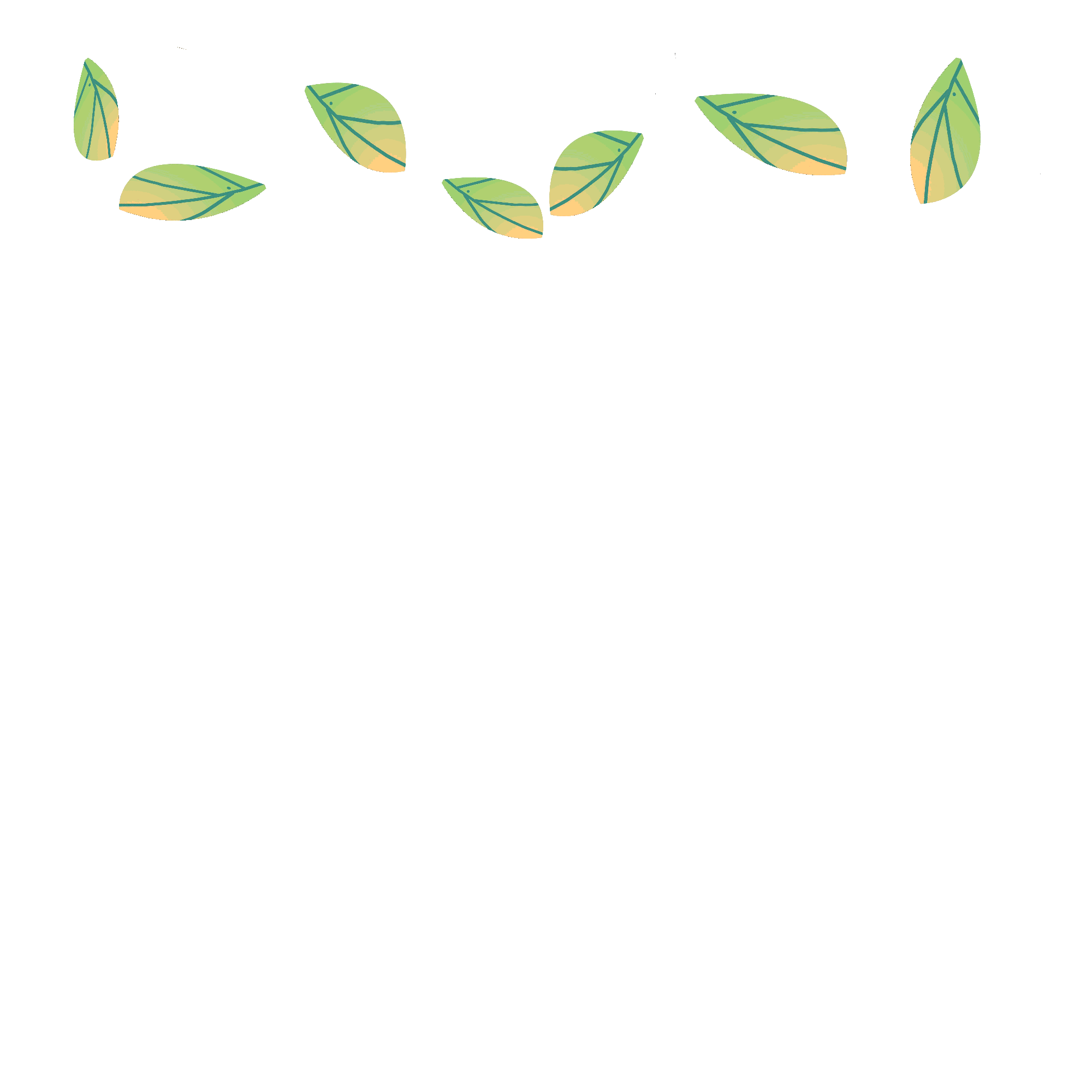 绿色春季树叶飘落gif动图