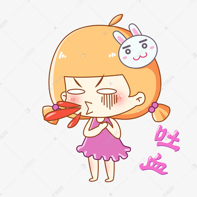 兔宝女孩主题红包卡通之吐血震惊要动画的表情图片搞笑图片