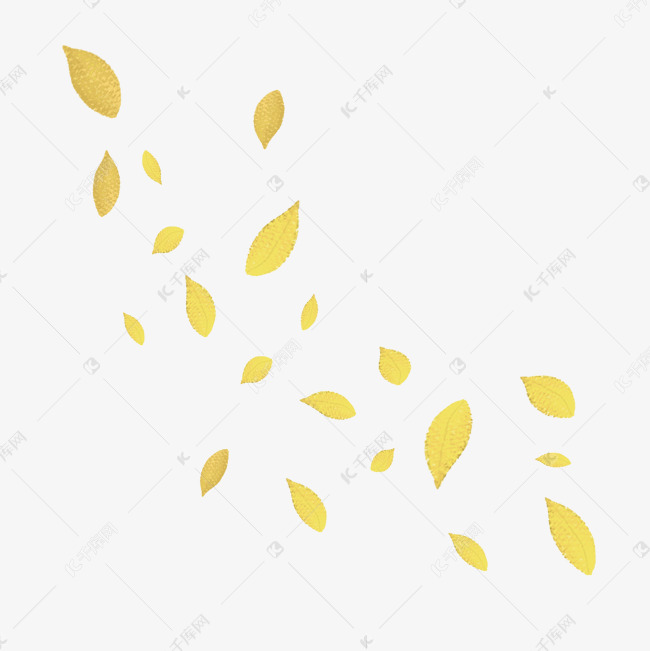 风吹散的落叶漂浮素材免费下载