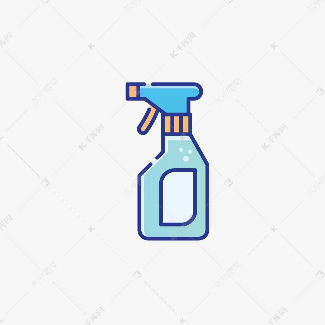 卡通手绘清洁工具元素