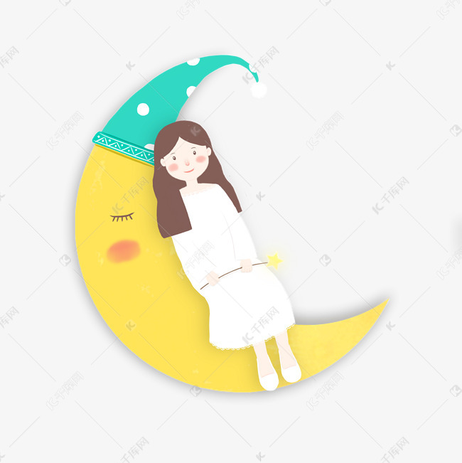 可爱月亮女孩