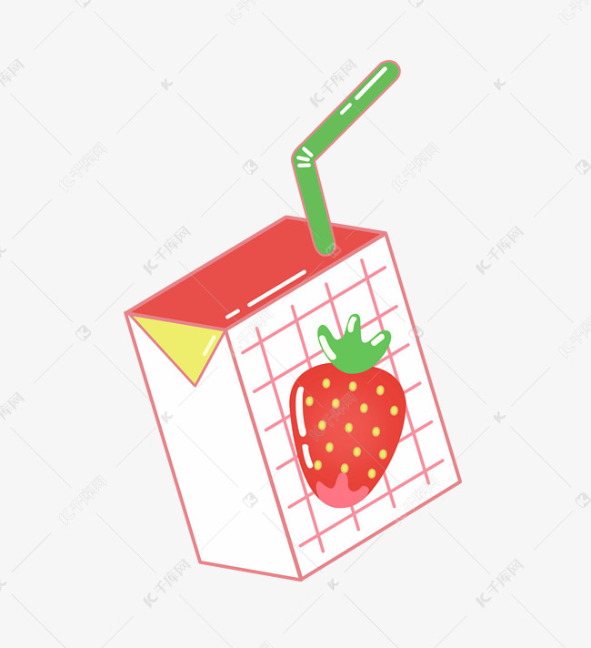 创意草莓果汁饮品