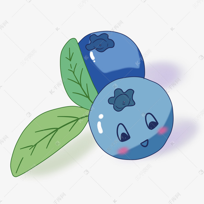 萌翻可爱的蓝莓两个