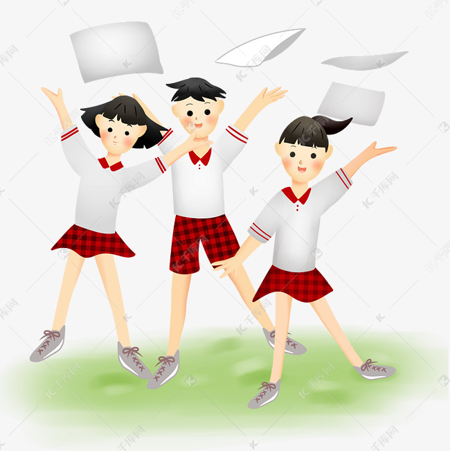 高考结束扔掉试卷的高中毕业生素材图片免费下载_高清