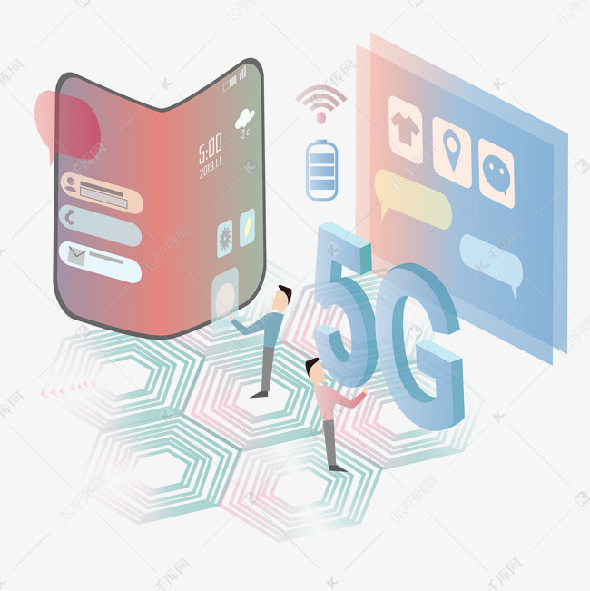 2.5d风格5g时代通信