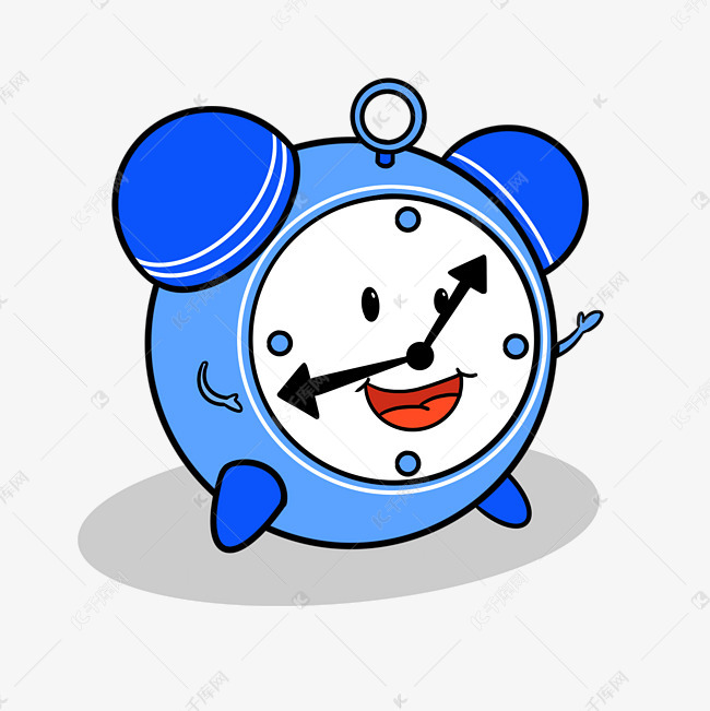 闹钟卡通可爱免扣