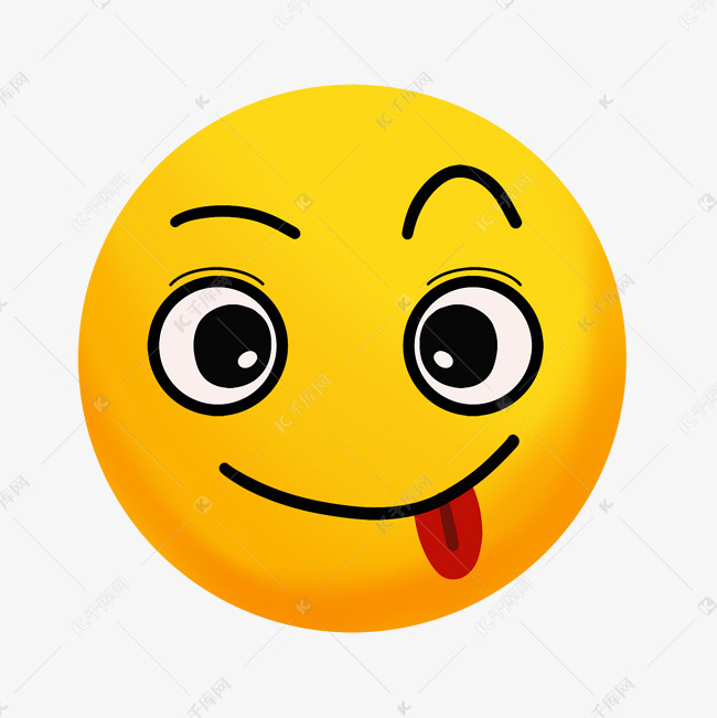 吐舌头微笑表情插图